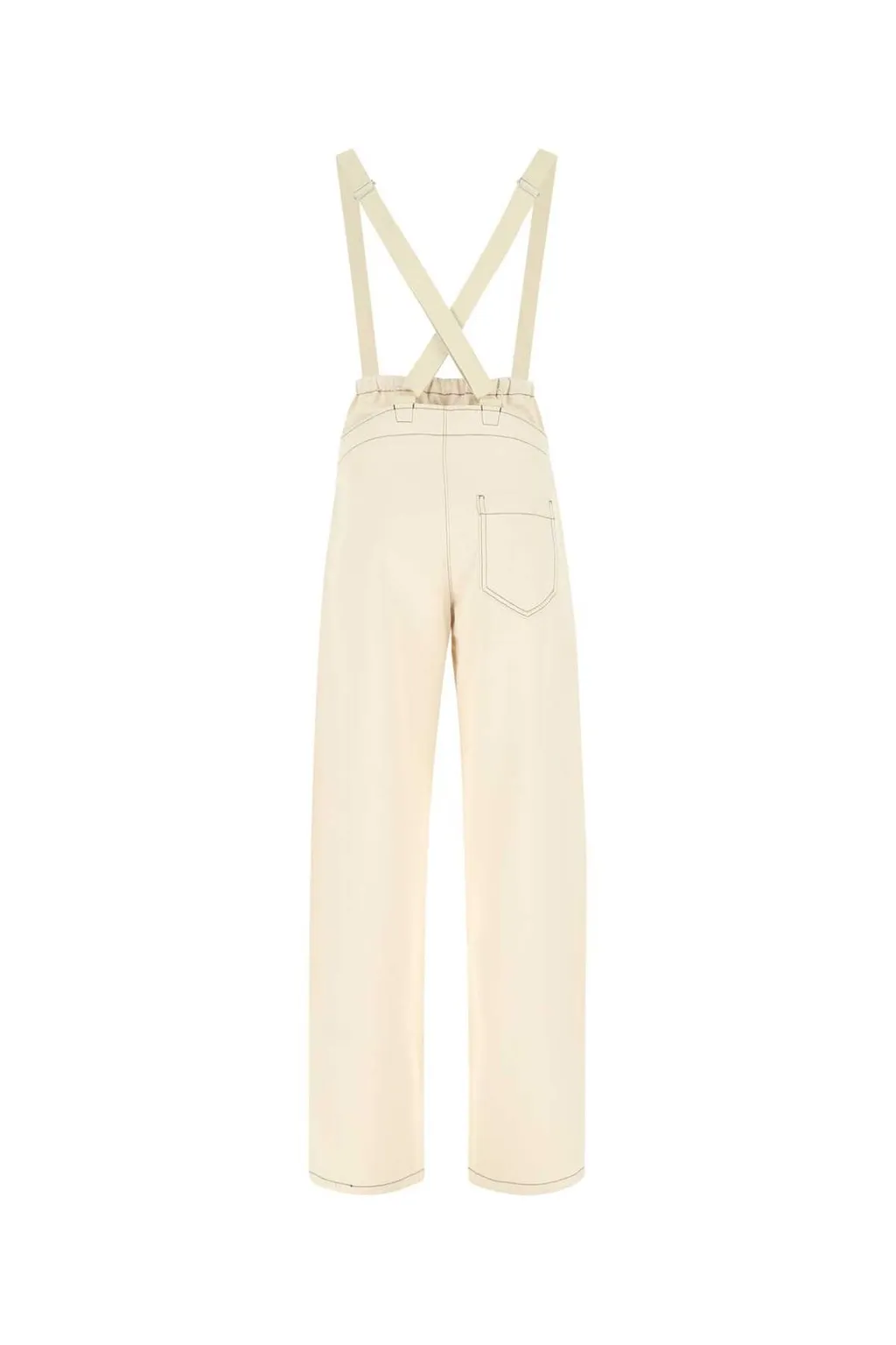 Wide-Leg Denim Overalls