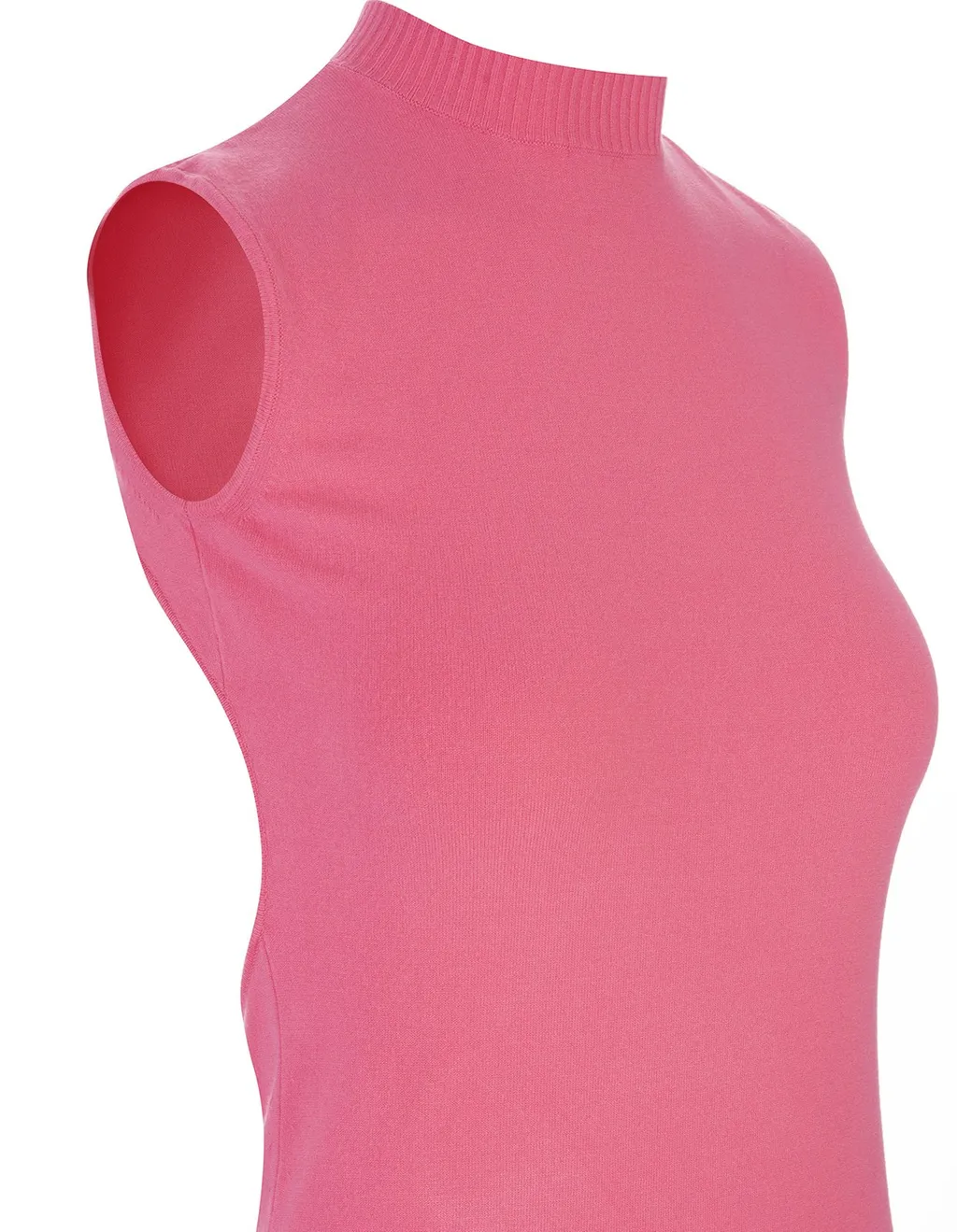 Sleeveless Mock Neck Maxi Dress