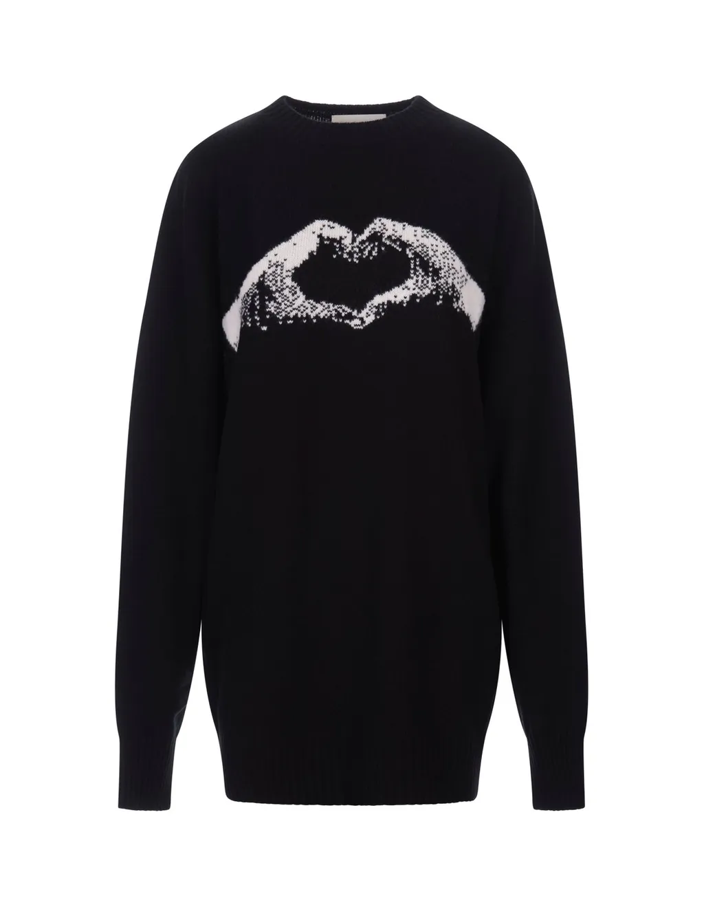 Sweater With Heart Hands Graphic