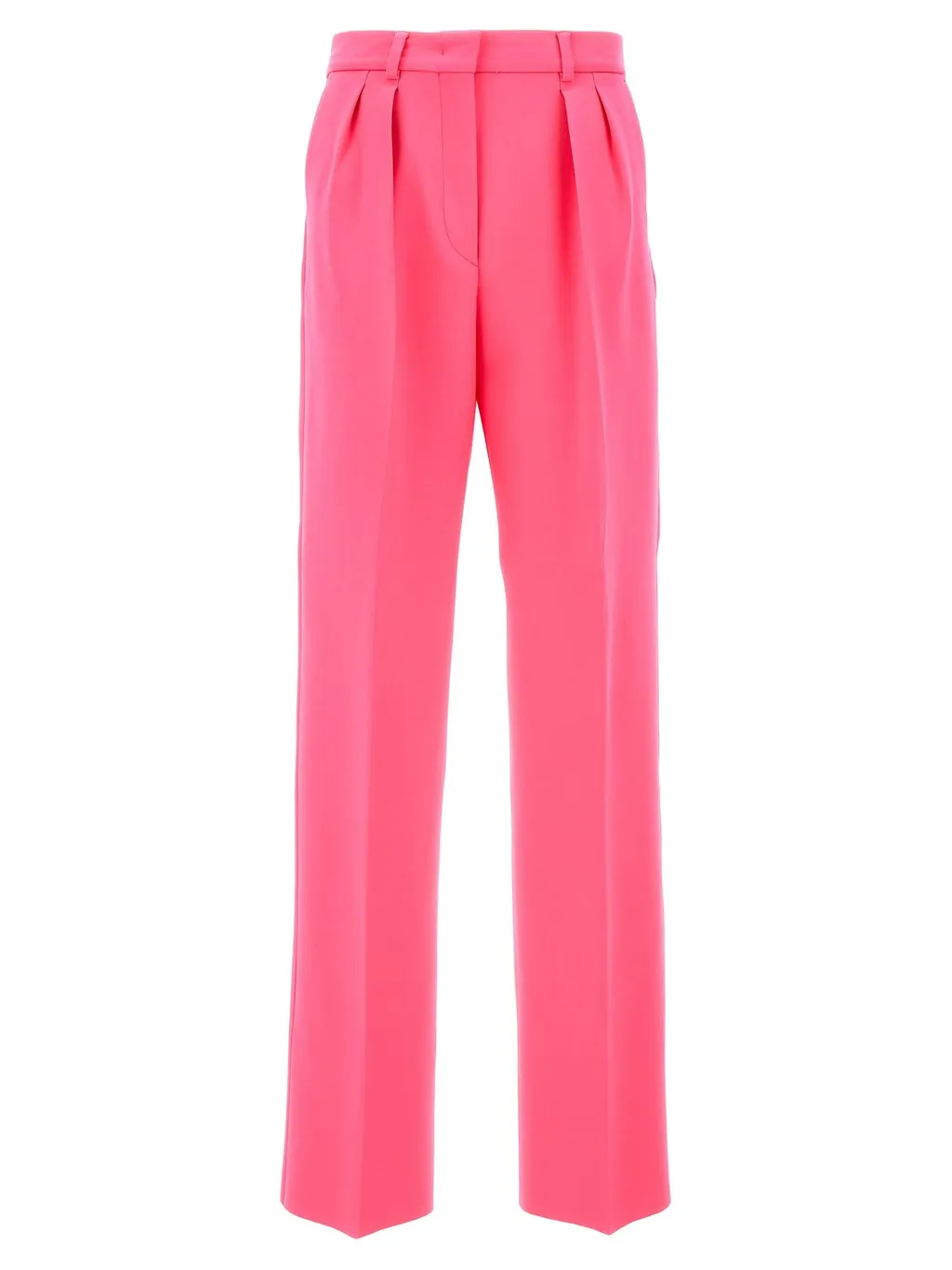 High-Waisted Pleated Trousers