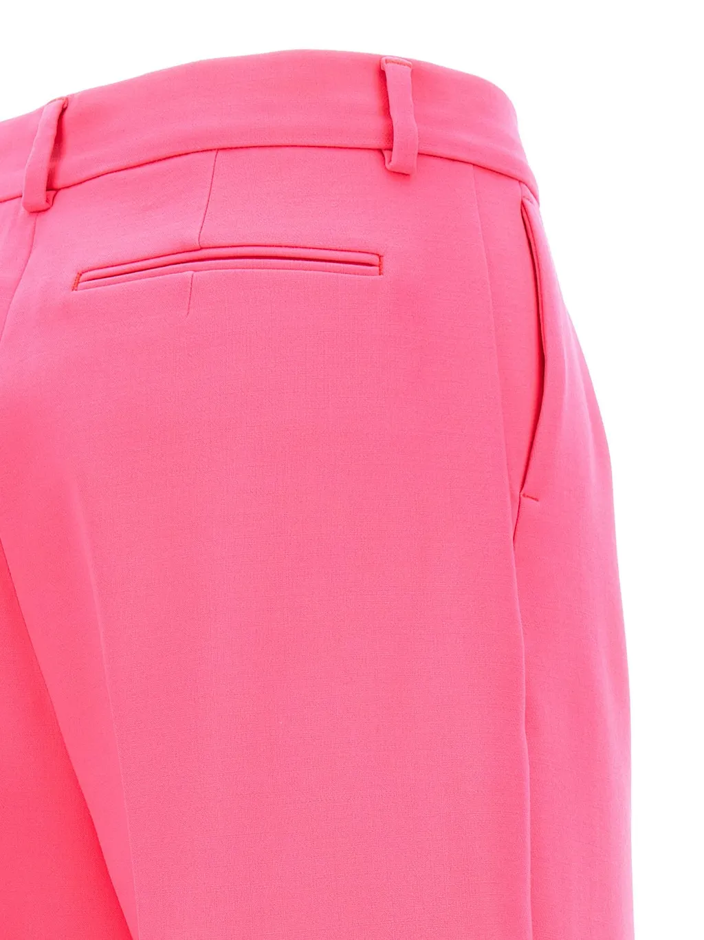 High-Waisted Pleated Trousers