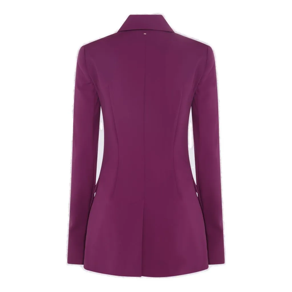 Single-Breasted Blazer With Flared Cuffs
