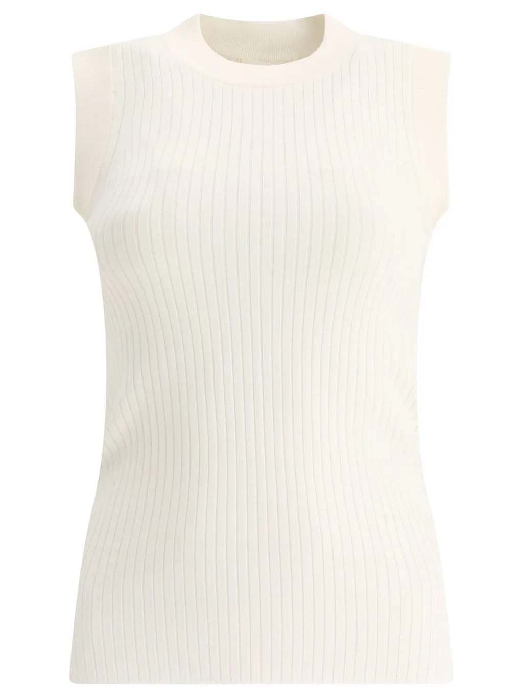 Ribbed Knit Sleeveless Top