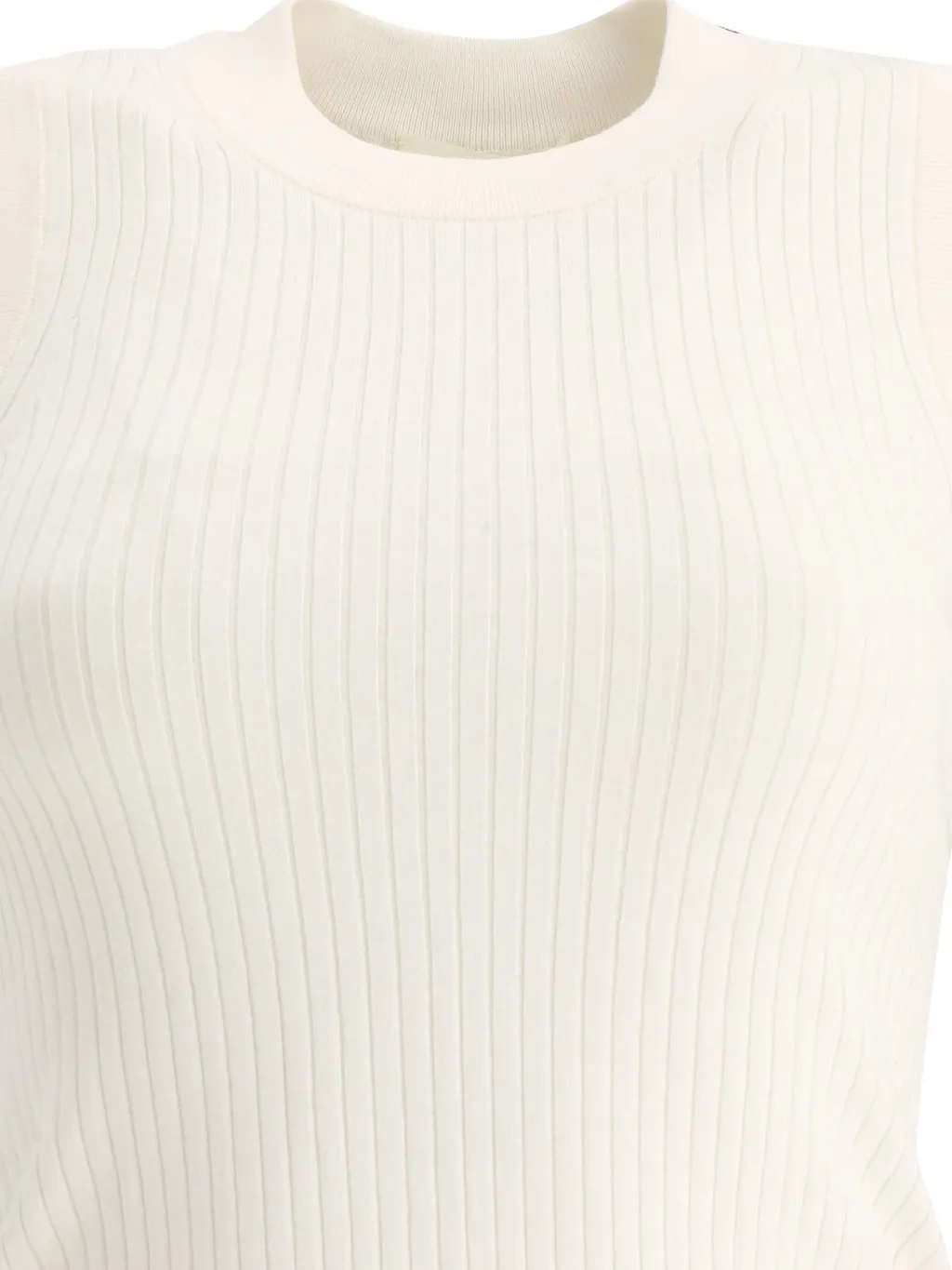 Ribbed Knit Sleeveless Top