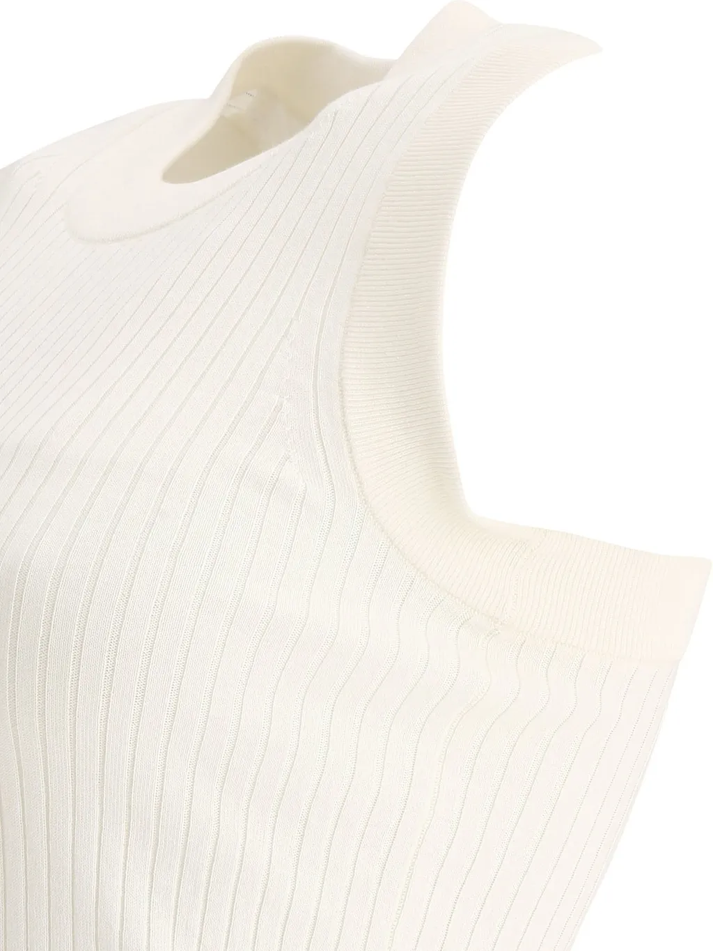Ribbed Knit Sleeveless Top