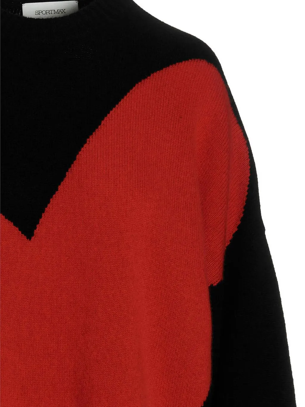 Sweater With Heart Motif