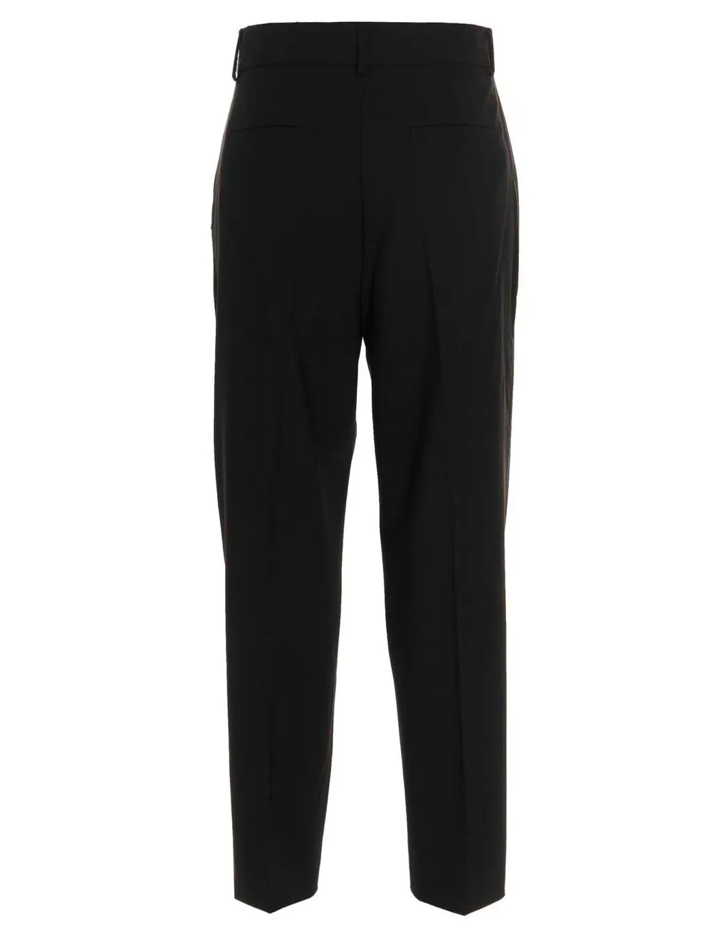 High-Waisted Pleated Trousers