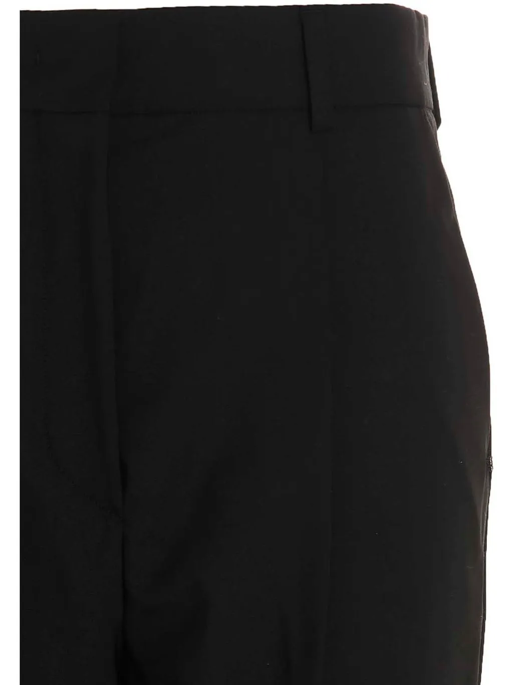 High-Waisted Pleated Trousers