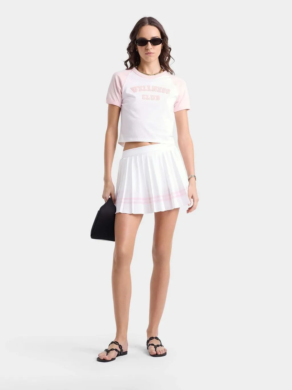 Pleated Mini Skirt