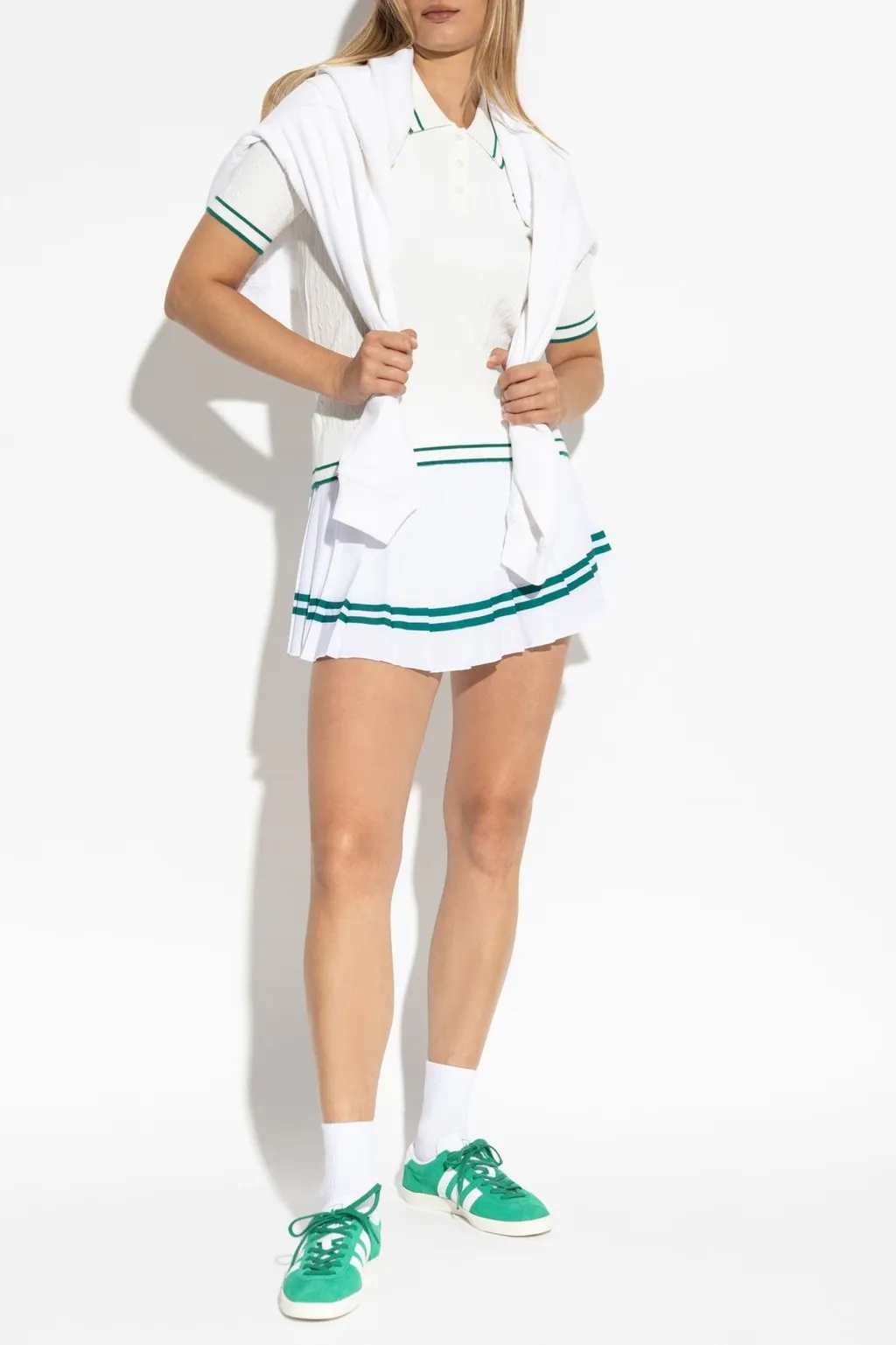 Cable Knit Polo Shirt