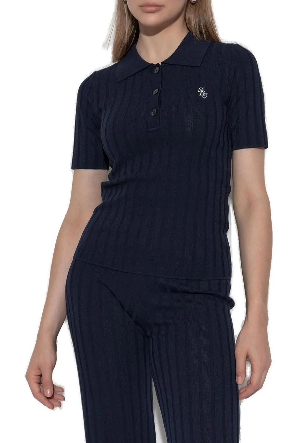 Ribbed Polo Shirt