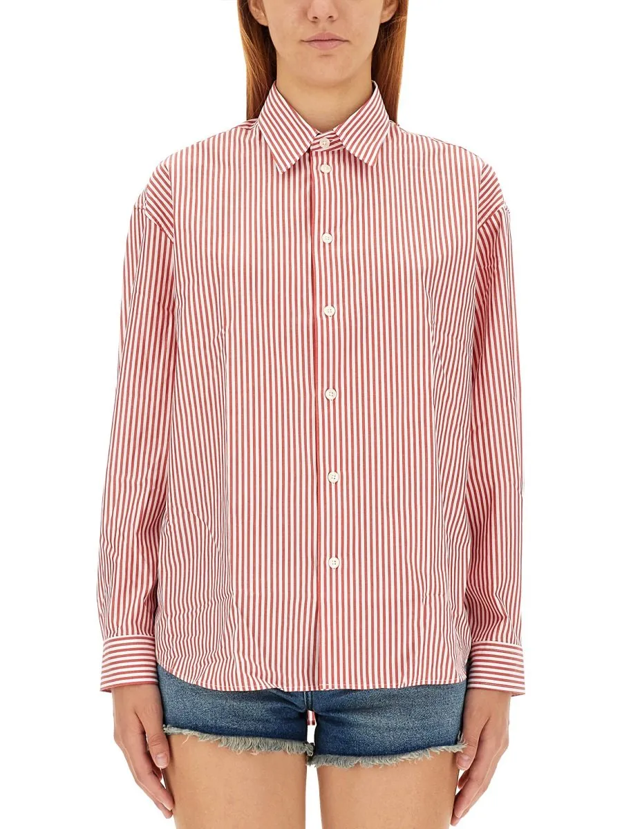 Striped Cotton Poplin Shirt
