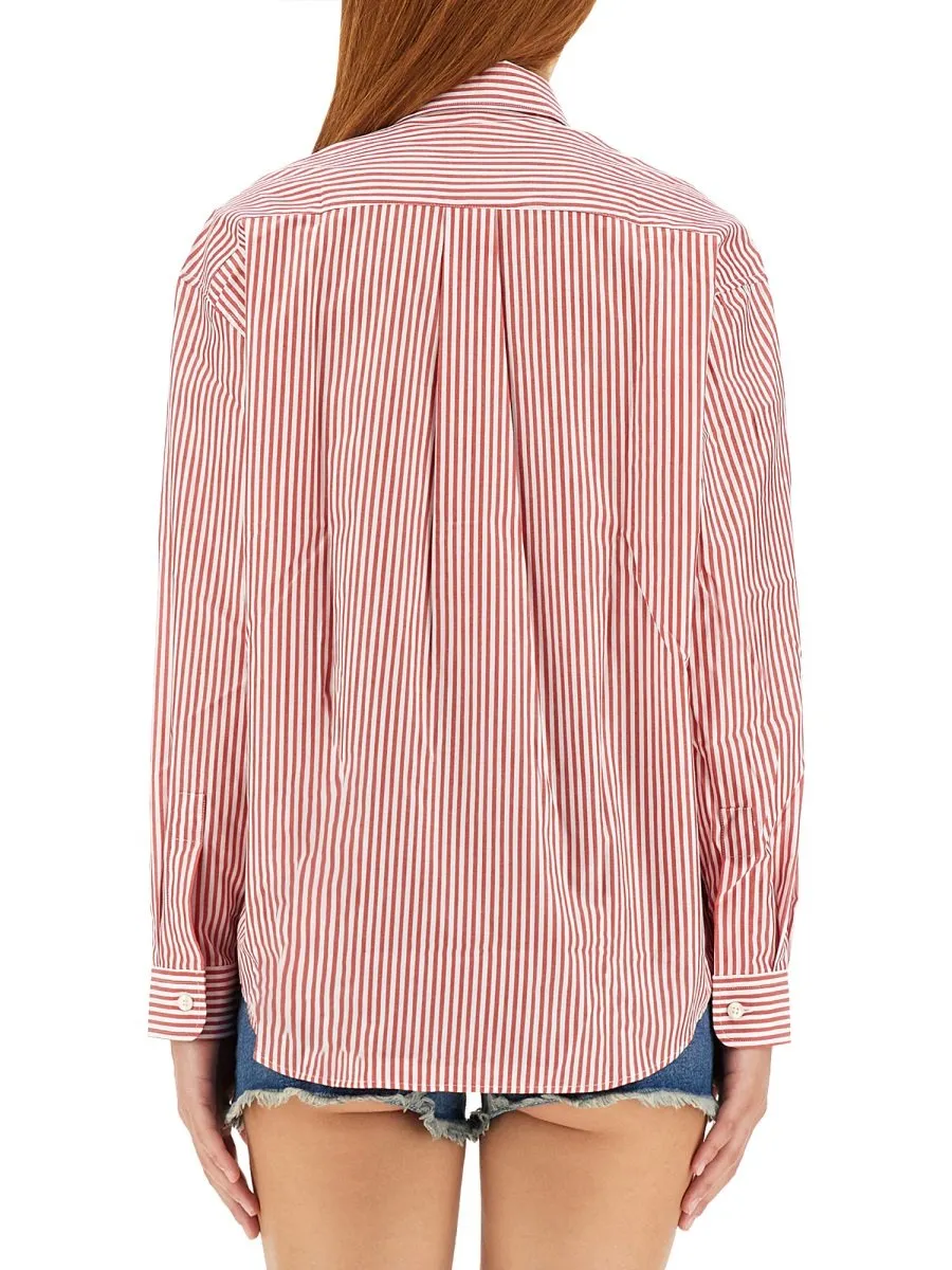 Striped Cotton Poplin Shirt