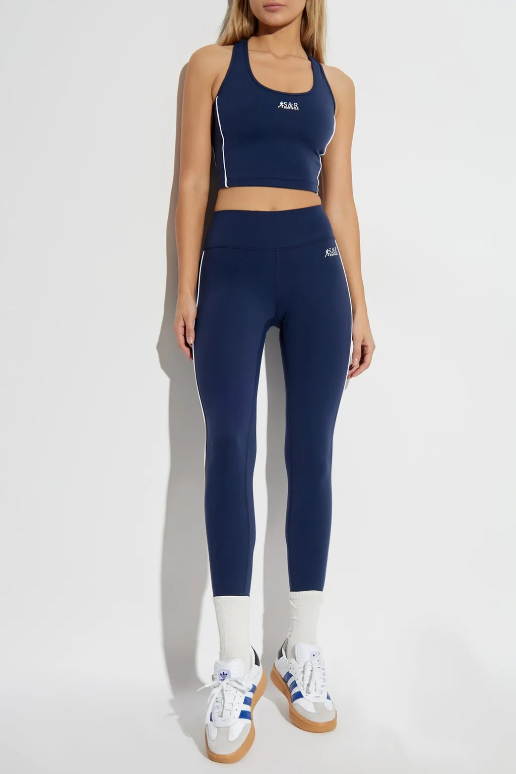 Sporty & Rich Logo Print Sports Bra