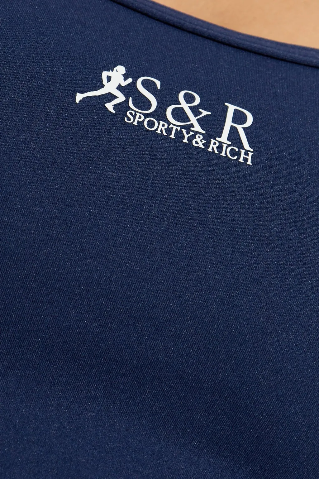 Sporty & Rich Logo Print Sports Bra