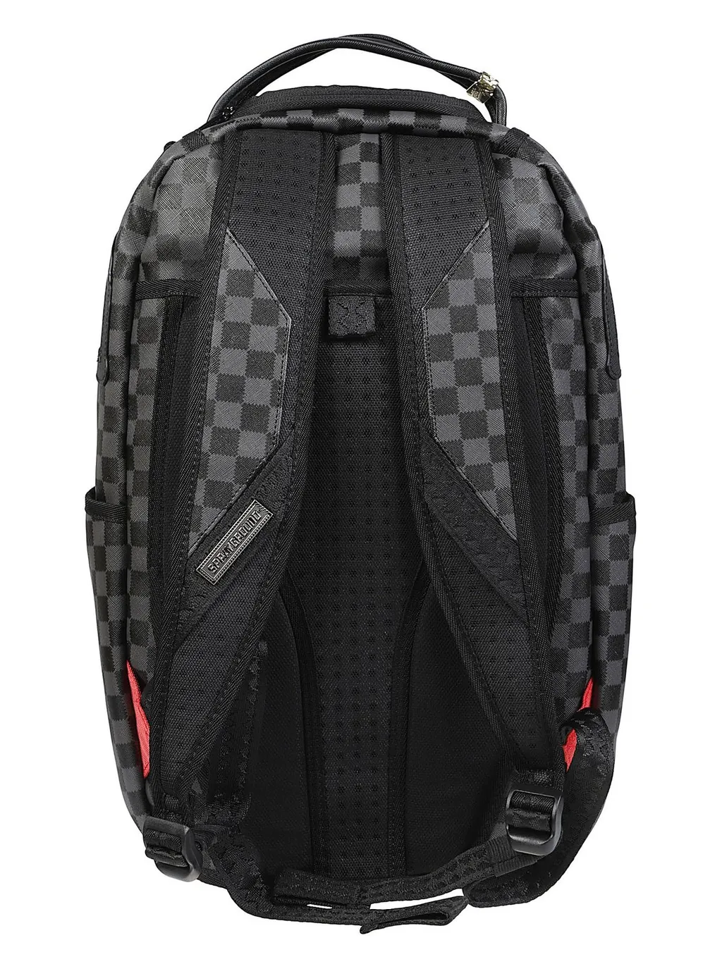 Checkerboard Backpack With Shark Mouth Detail