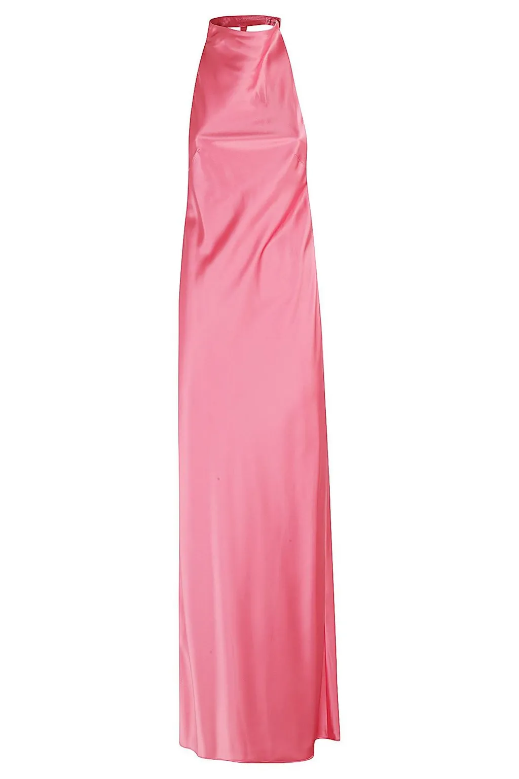 Satin Halter Maxi Dress