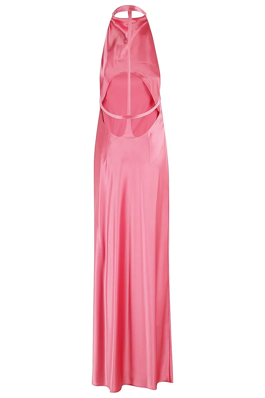 Satin Halter Maxi Dress