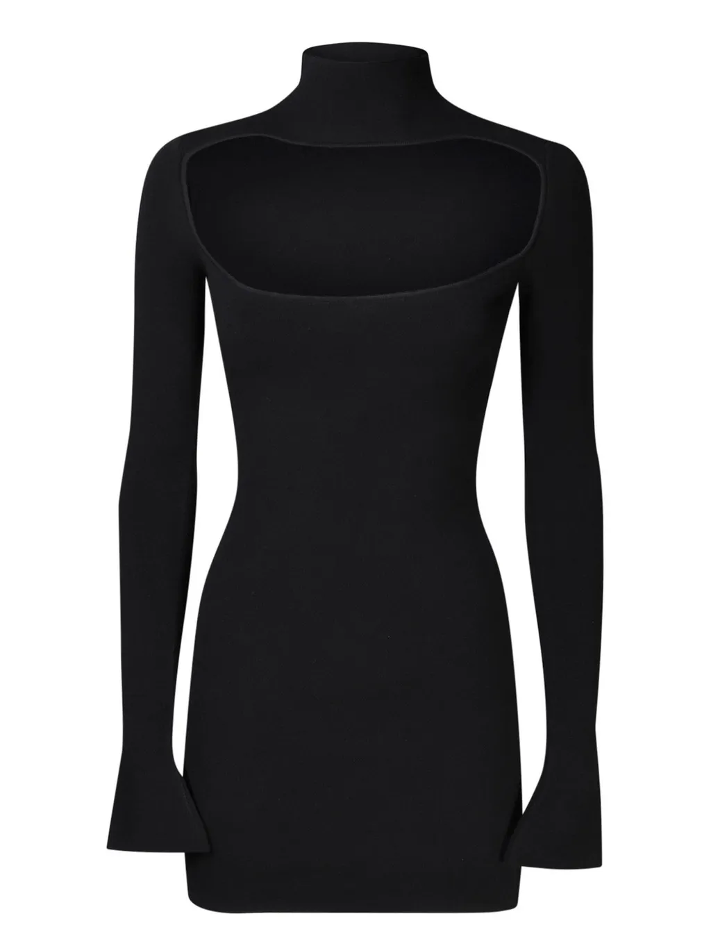 Long Sleeve Cutout Knit Dress