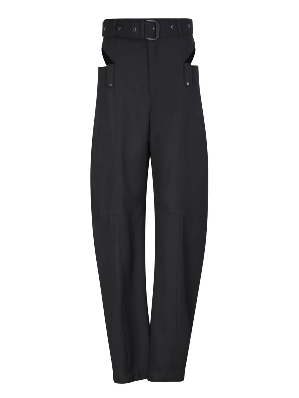 High-Waisted Cutout Trousers
