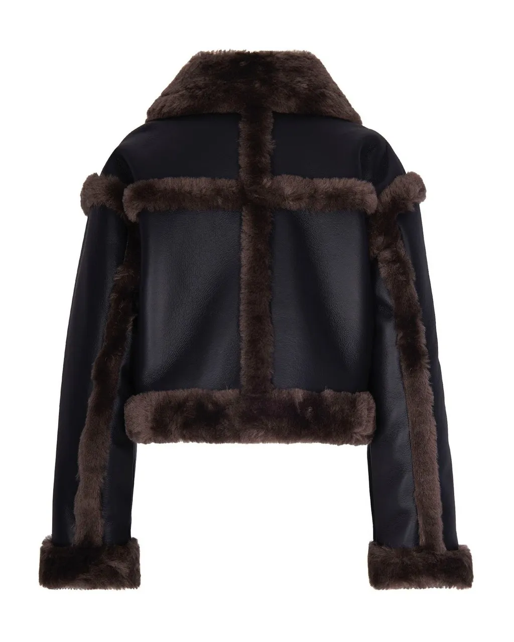 Faux Fur Trimmed Aviator Jacket