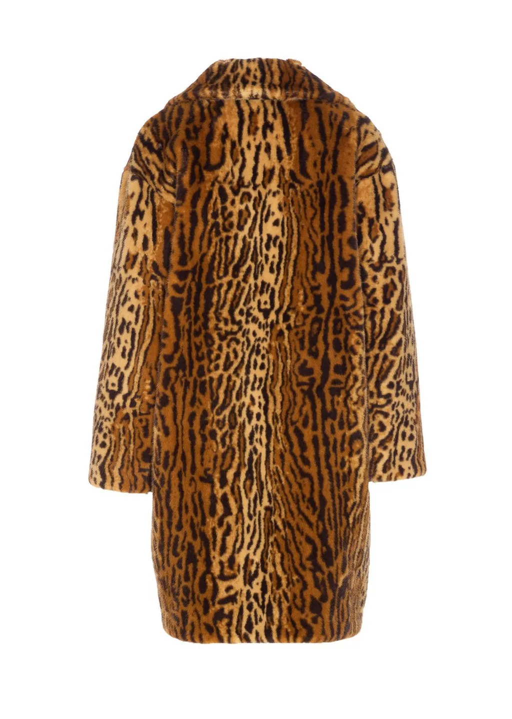 Leopard Print Faux Fur Coat
