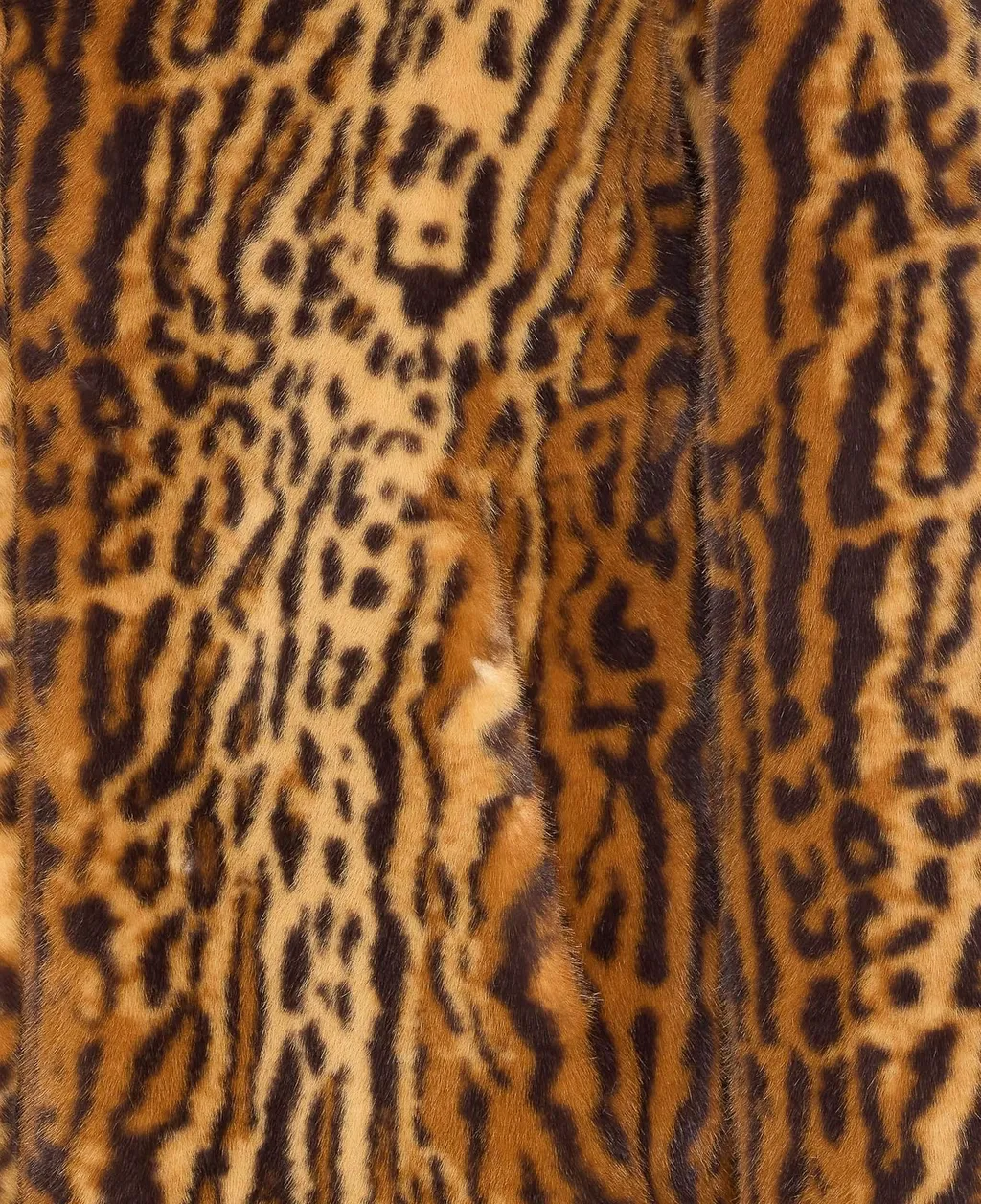 Leopard Print Faux Fur Coat