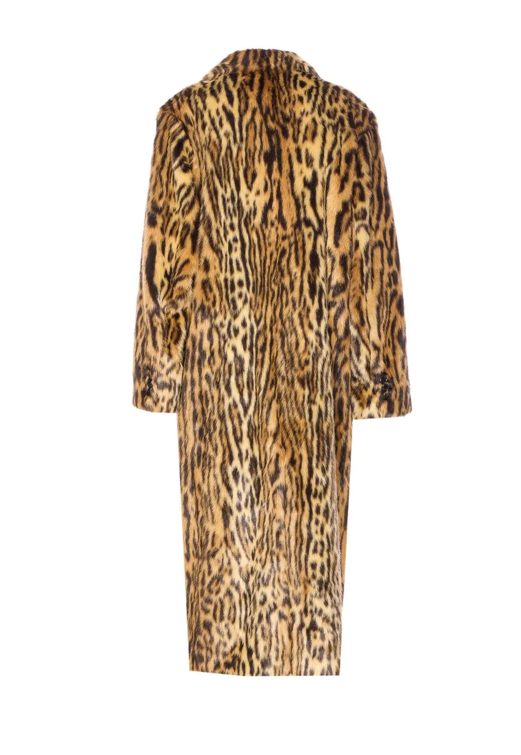 Leopard Print Faux Fur Coat
