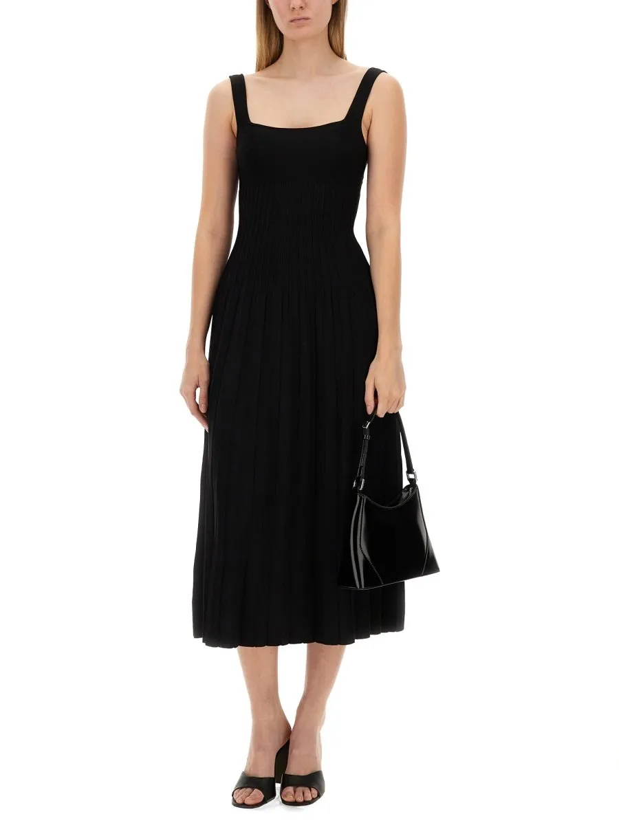 Ribbed Knit Midi Dress