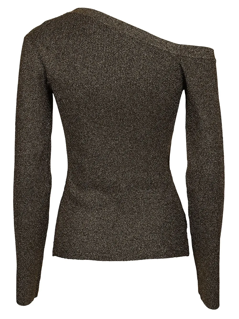 Asymmetric One-Shoulder Knit Top
