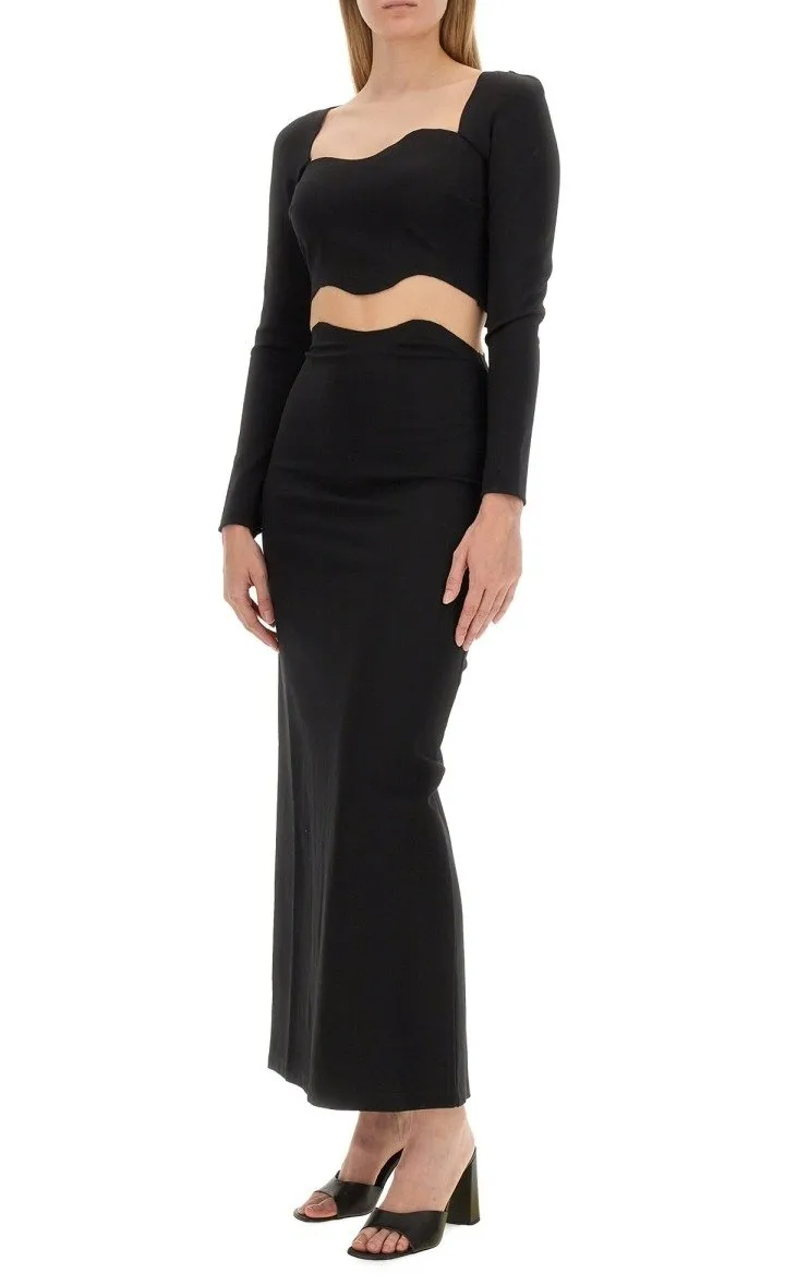 Cropped Scalloped Top