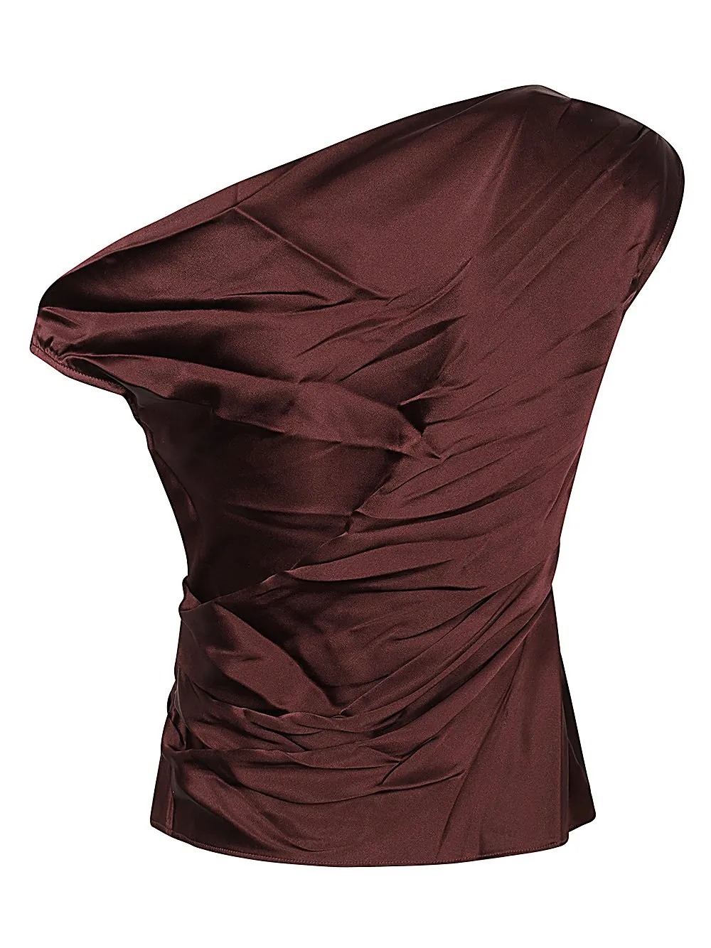One-Shoulder Draped Top