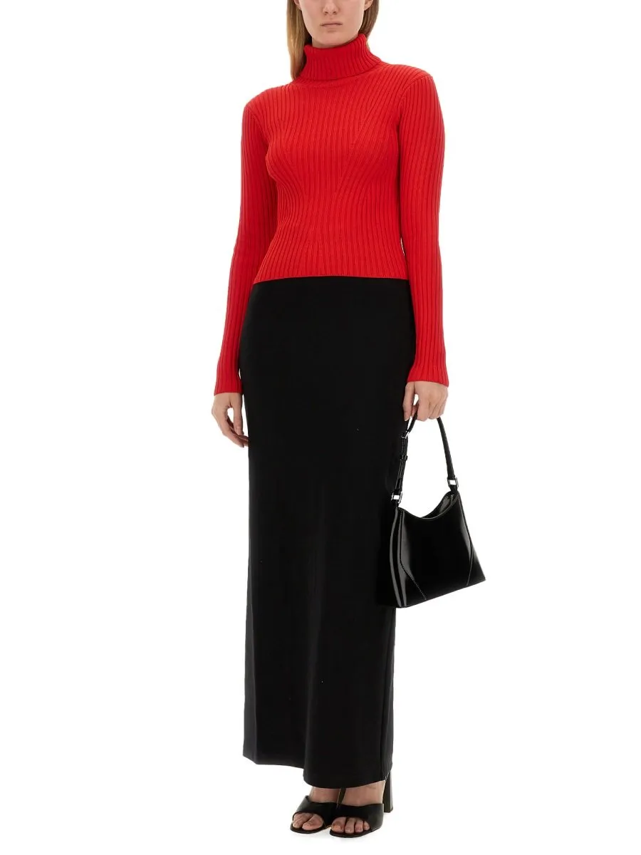 Ribbed Turtleneck Sweater