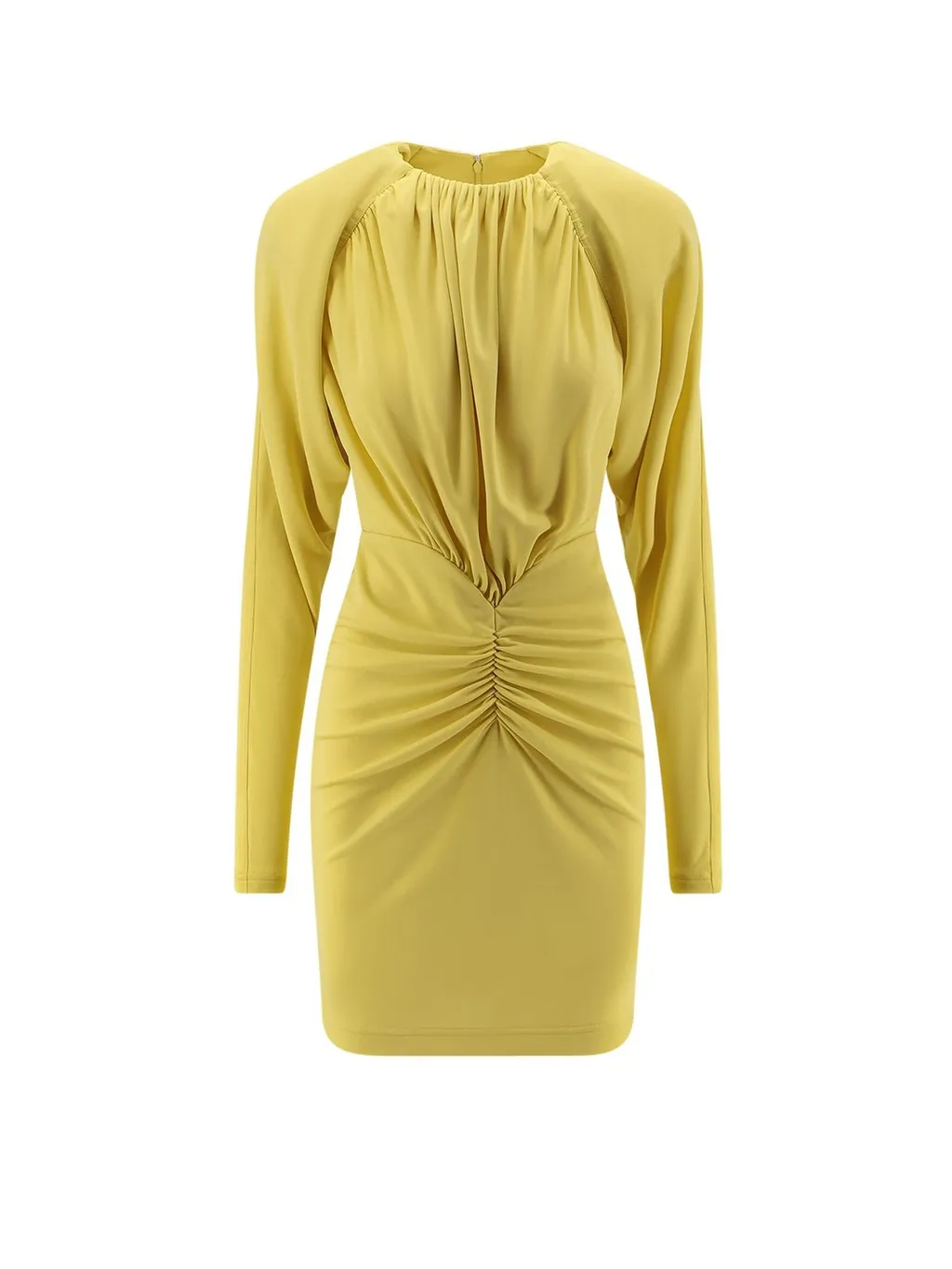 Ruched Long Sleeve Mini Dress