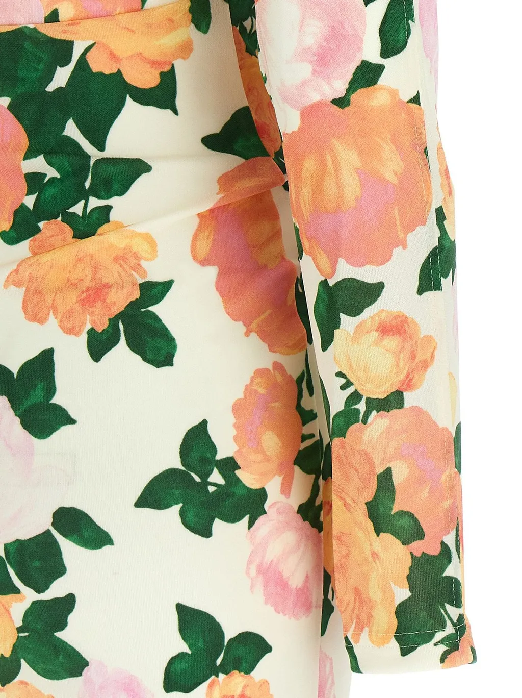 Floral Print Ruched Mini Dress