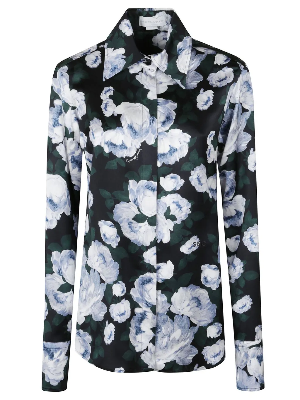 Floral Print Silk Shirt