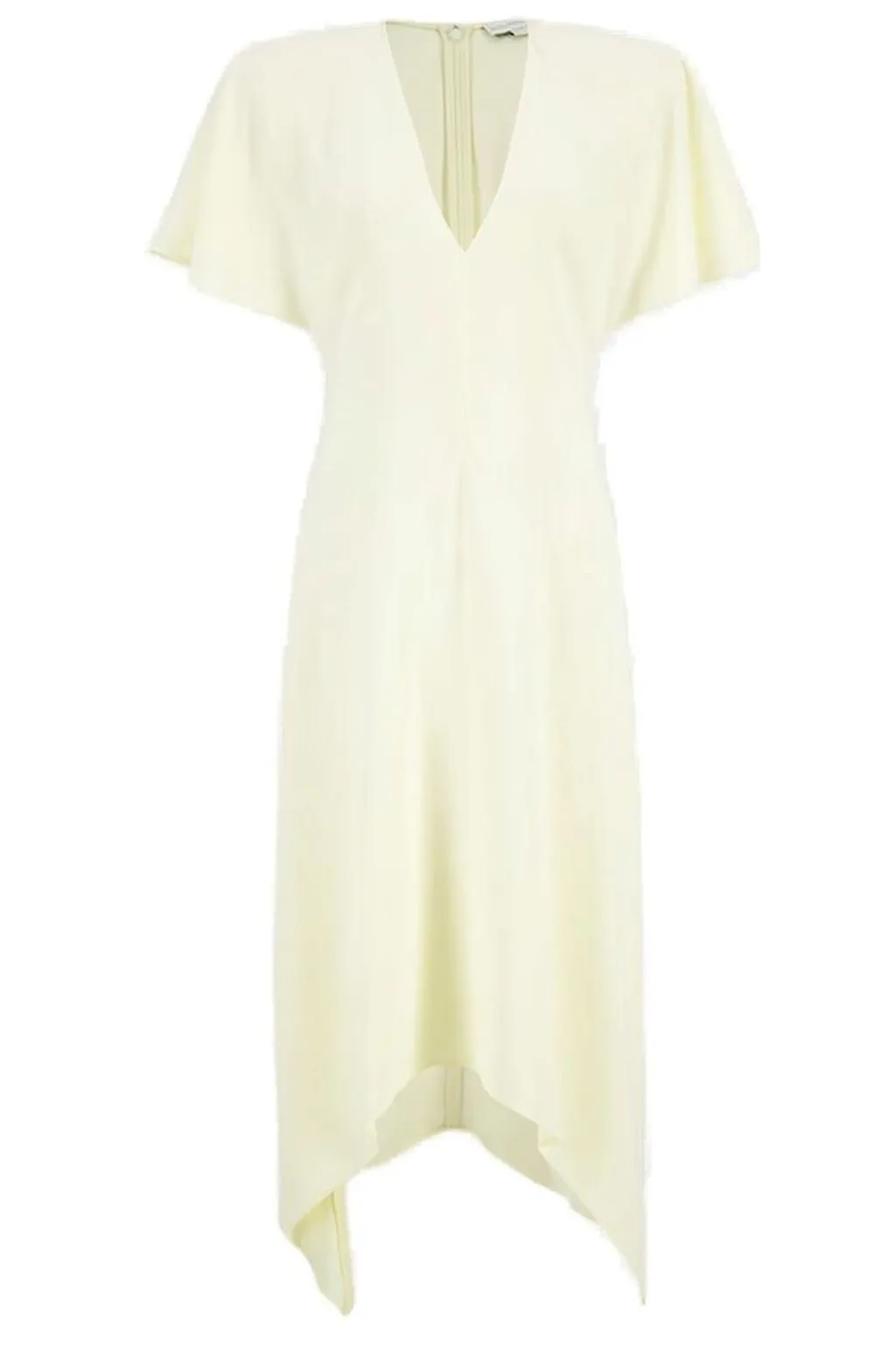 Asymmetric Hem Midi Dress
