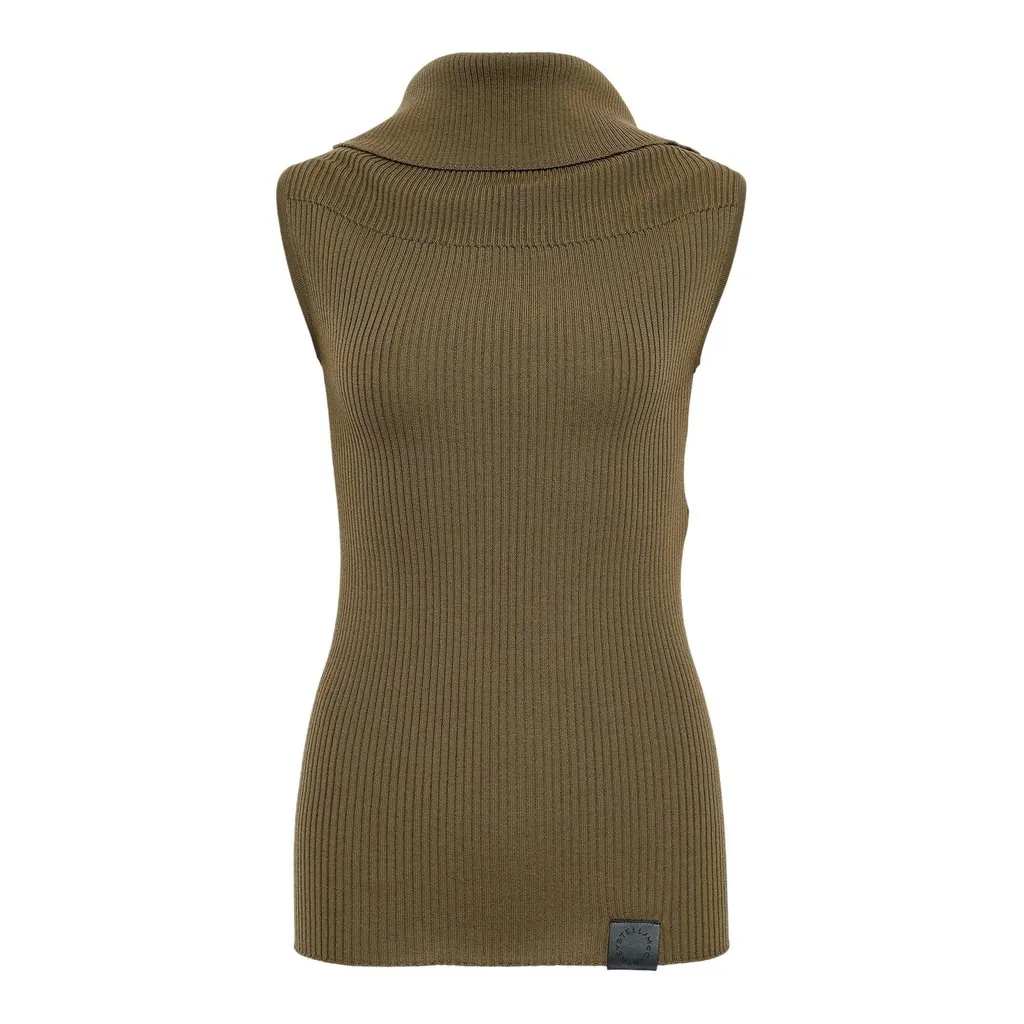 Sleeveless Turtleneck Sweater