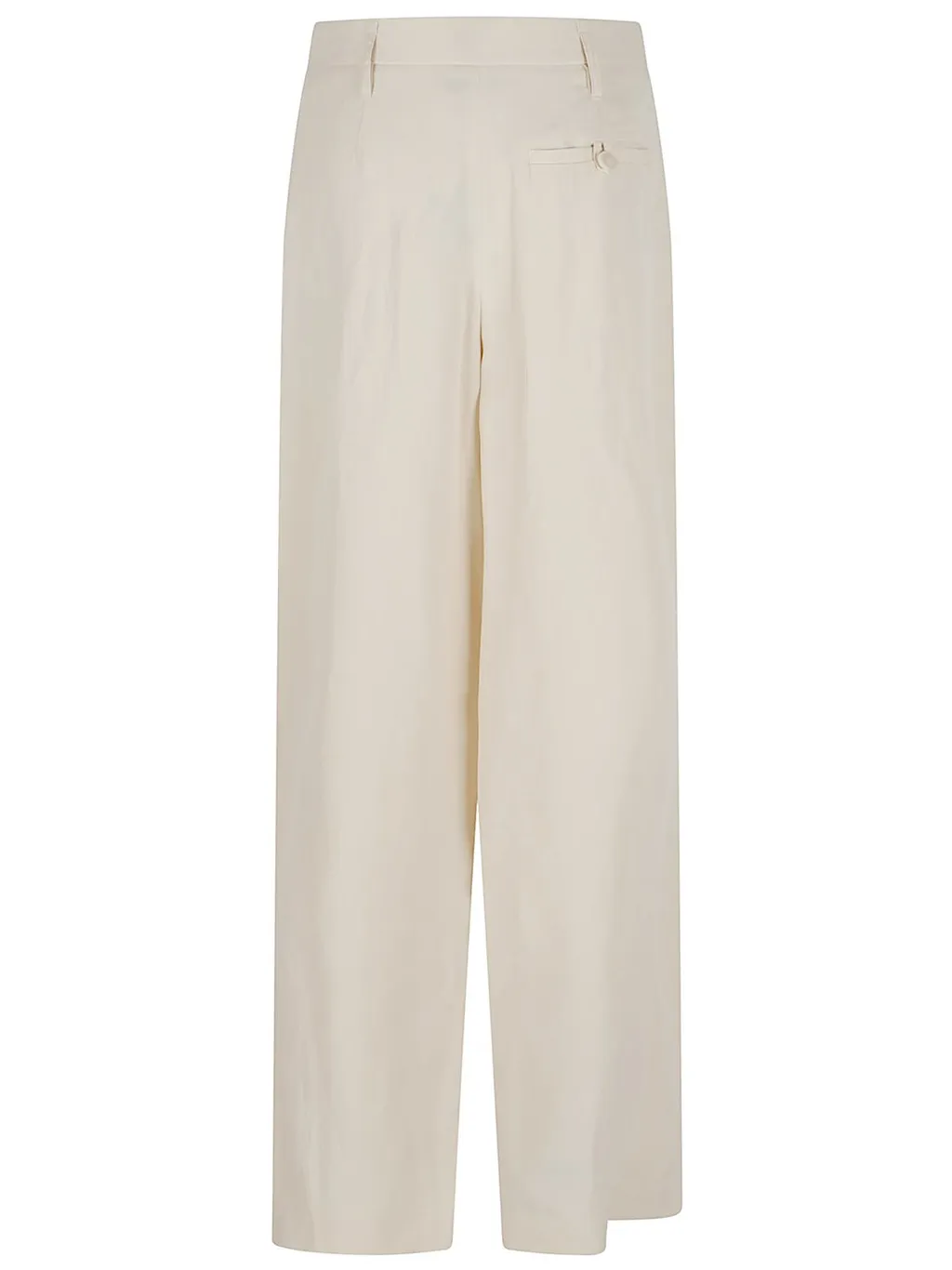 Pleated Wide-Leg Trousers