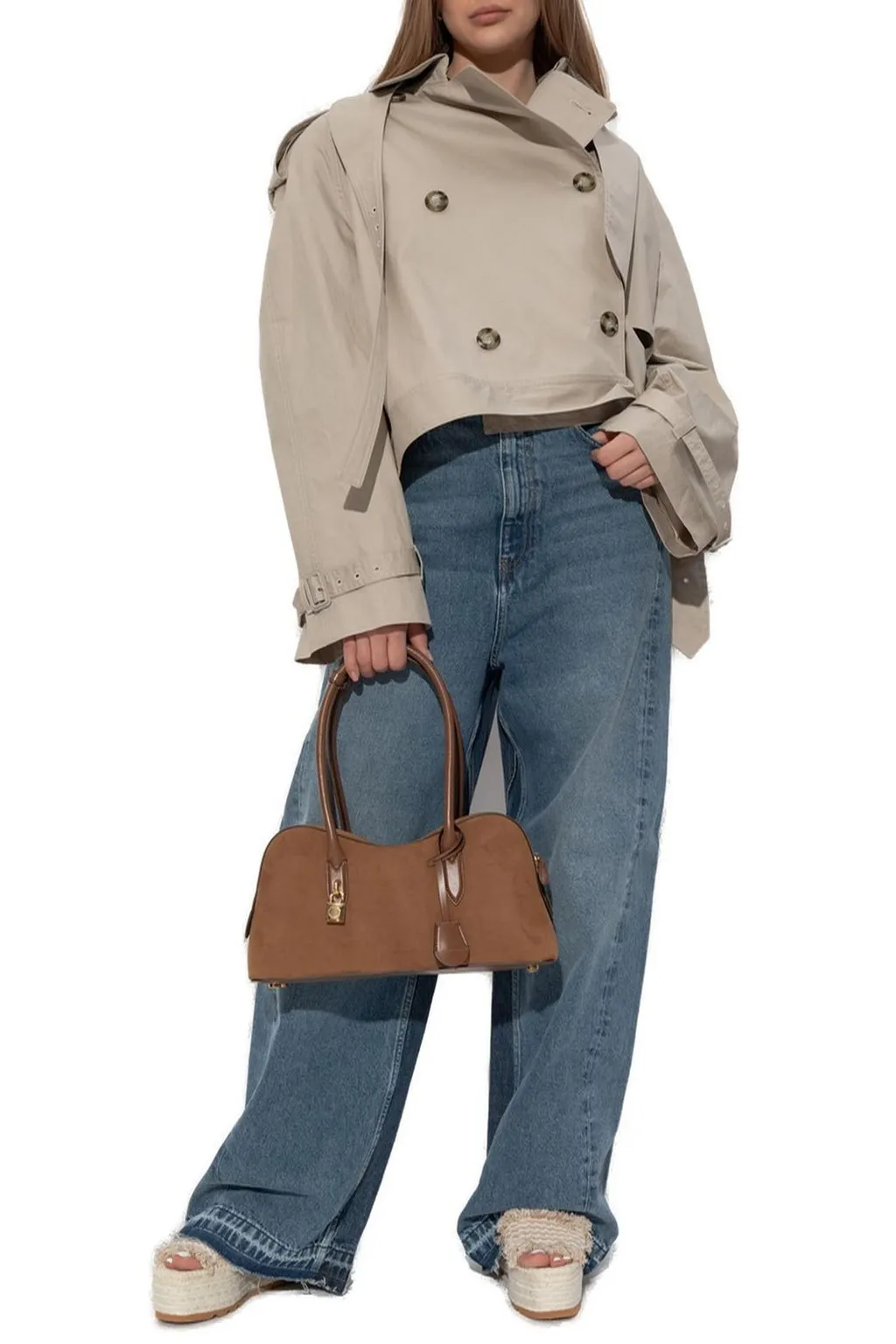 Cropped Trench Jacket
