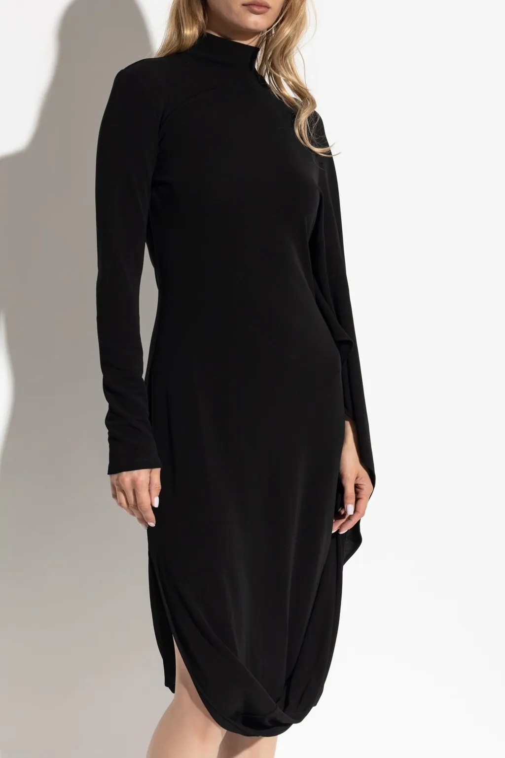 Asymmetric Draped Dress