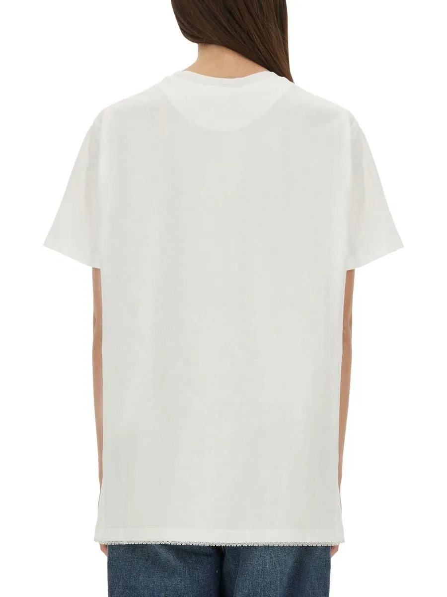 T-Shirt With Lace Detail