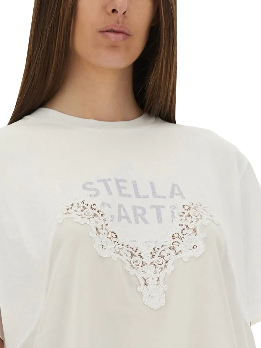 T-Shirt With Lace Detail