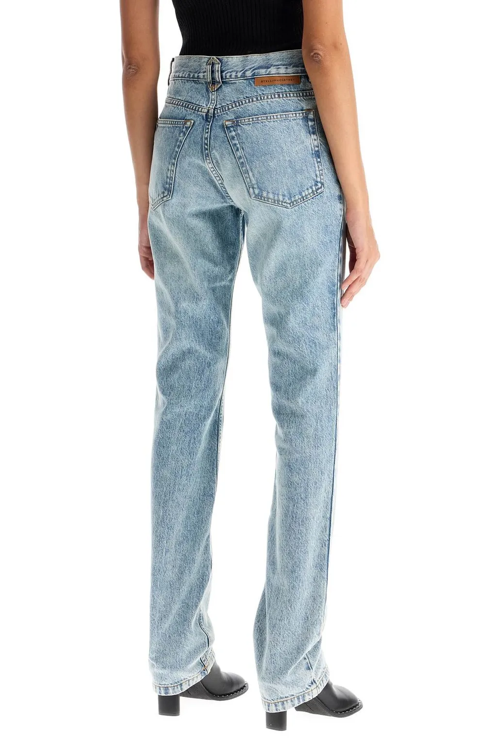 High-Rise Straight-Leg Jeans