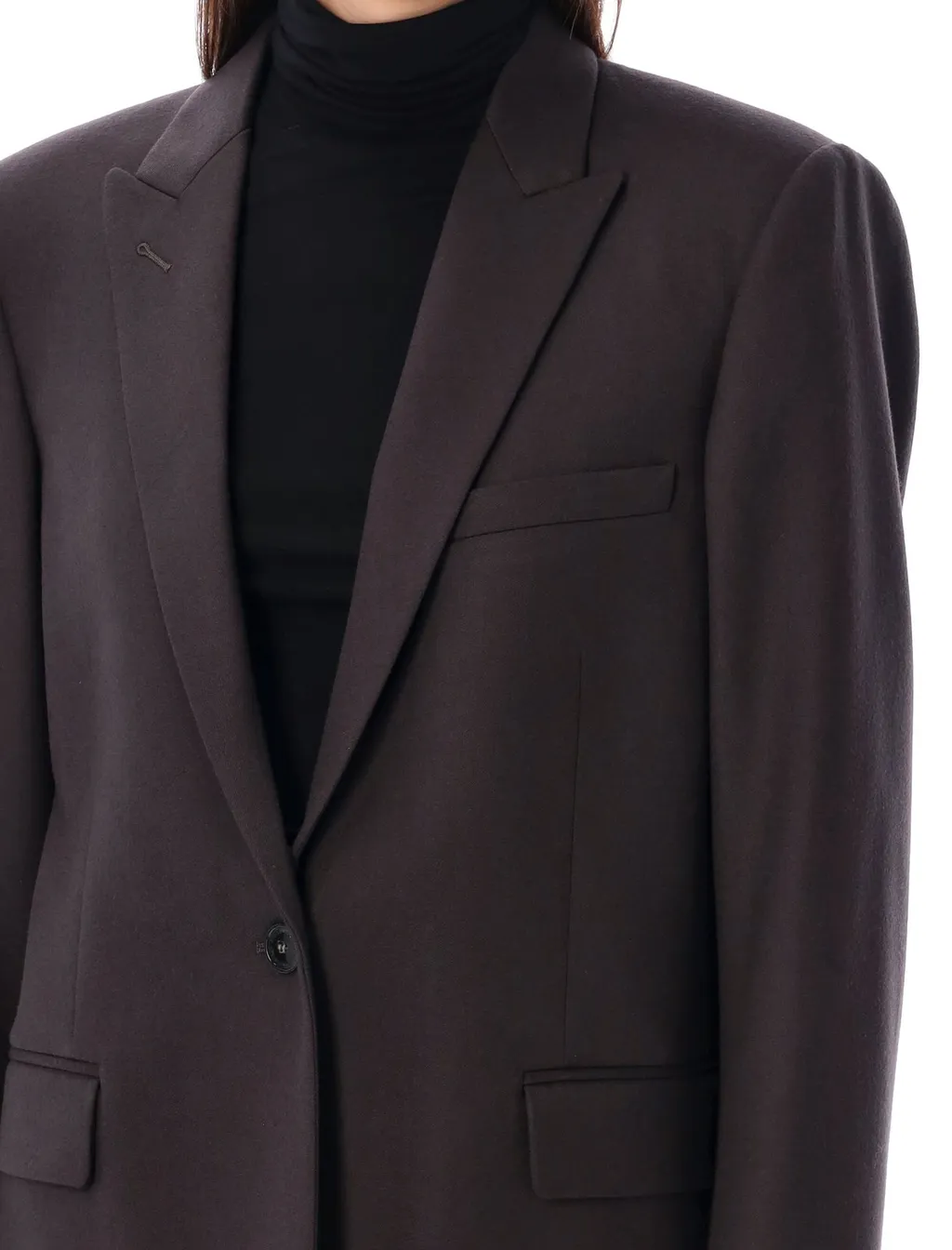 Single-Breasted Wool Blazer