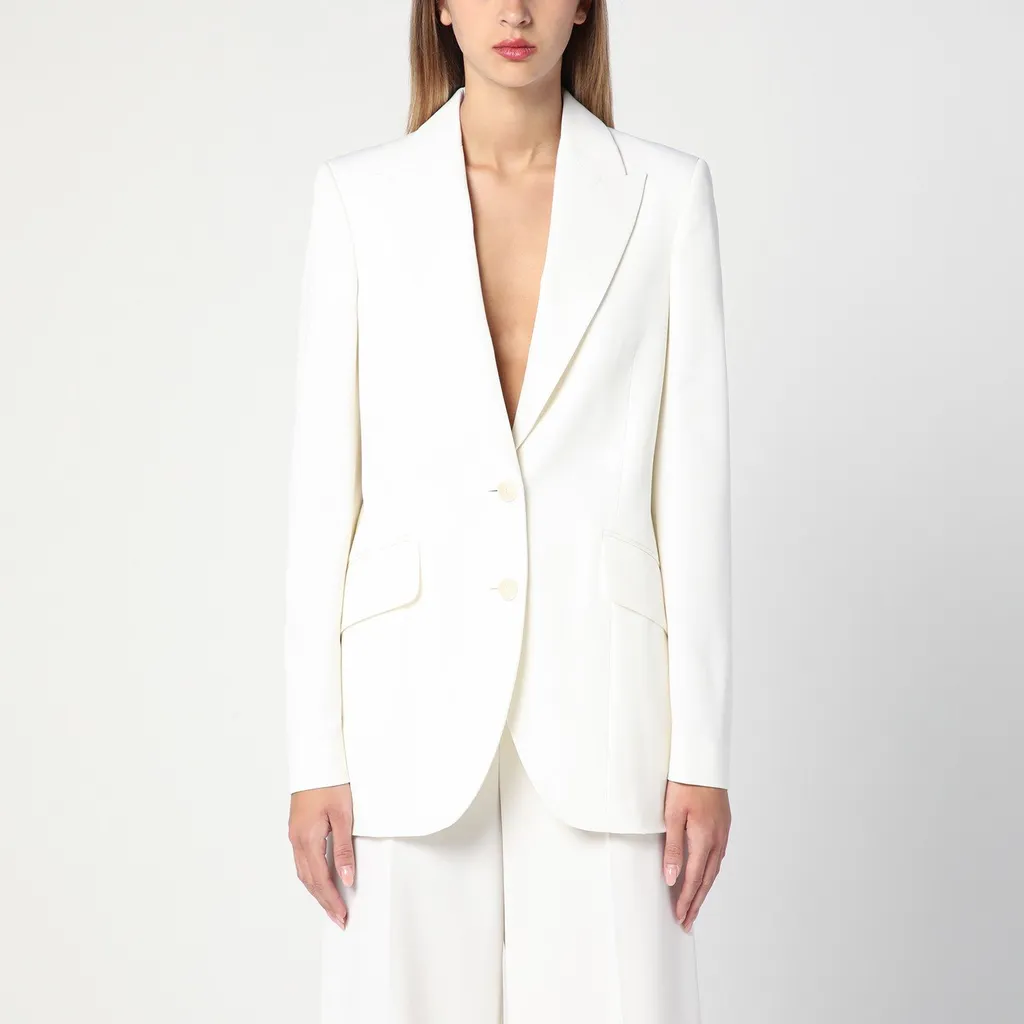 Single-Breasted Wool Blazer