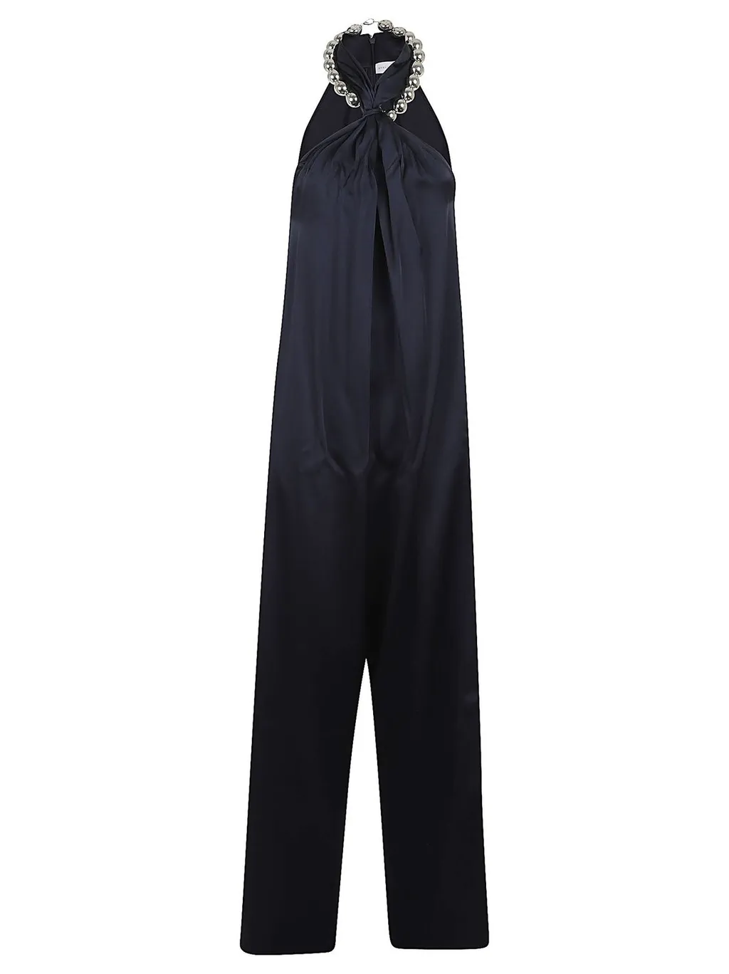Halter Neck Jumpsuit With Chain Detail