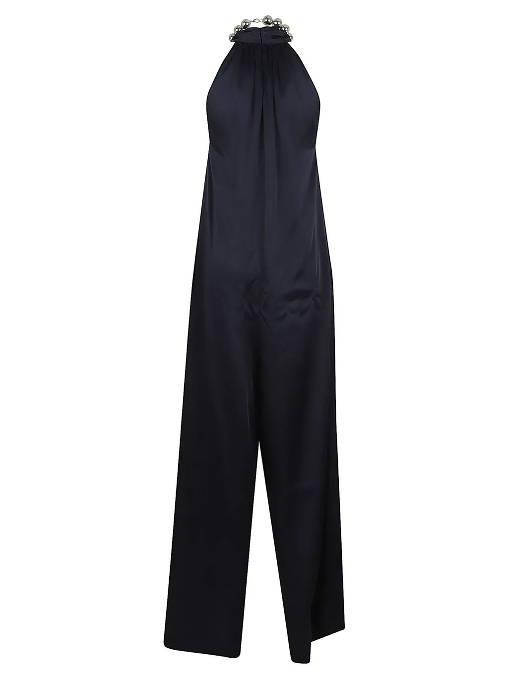 Halter Neck Jumpsuit With Chain Detail