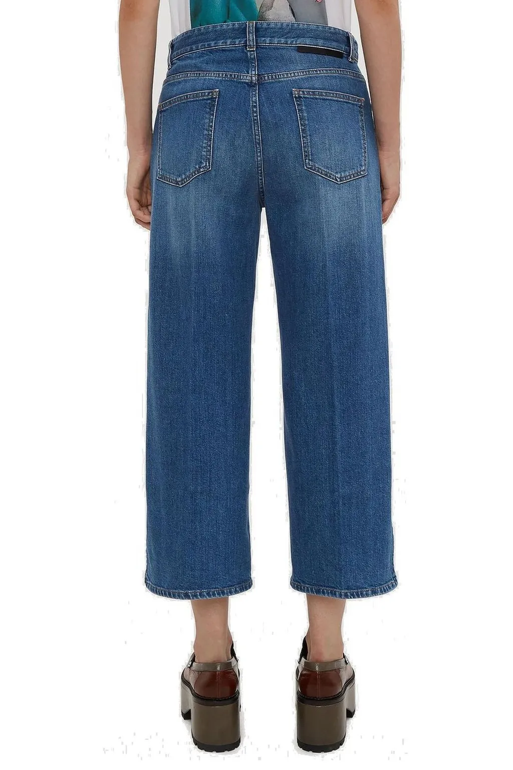 Cropped Wide-Leg Jeans