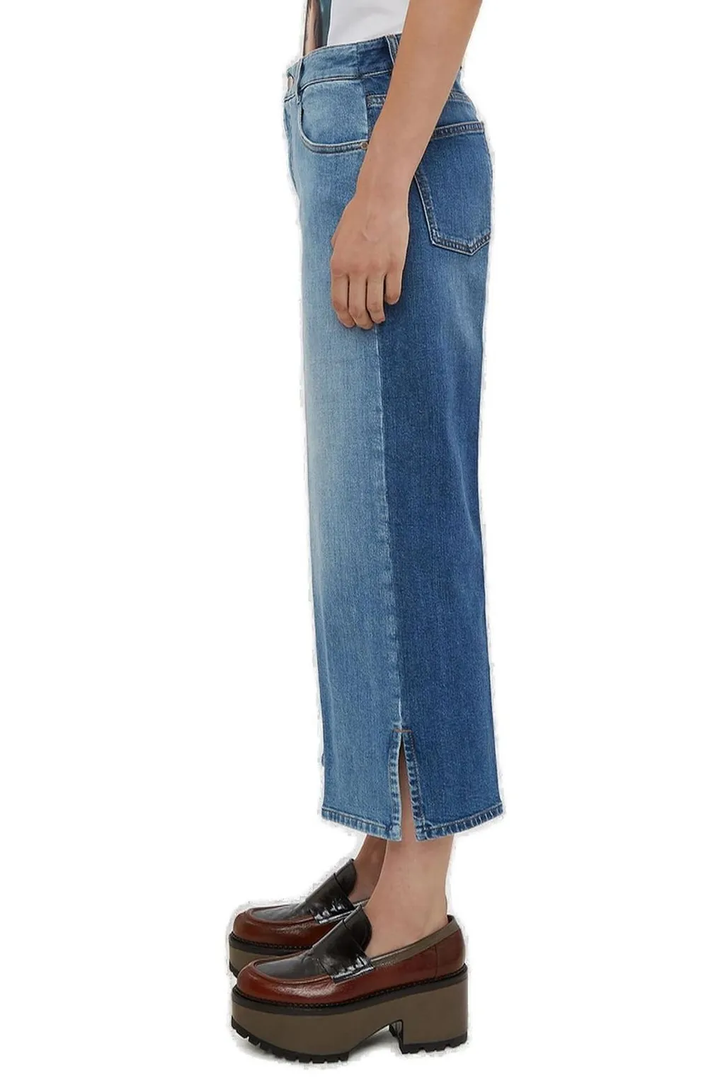 Cropped Wide-Leg Jeans